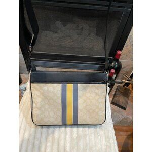 B318 -  Coach Thompson Crossbody In Signature Jacquard With Varsity Stripe bag